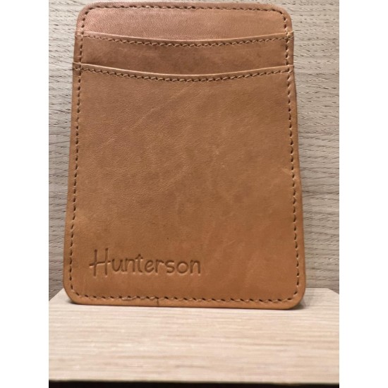 Magic Coin Wallet Pull Tab  Cognac