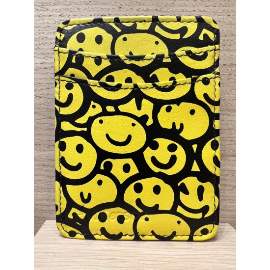 Magic Coin Wallet RFID Print  Smiley