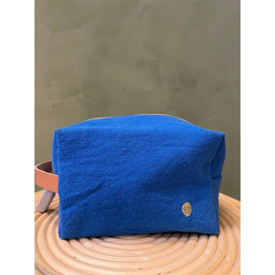 POUCH CUBE   BLEU MECANO PM