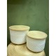 S/2 High Basket   White