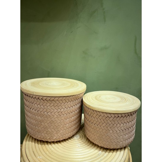 S/2 High Basket   Copper Blush