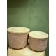 S/2 High Basket   Copper Blush