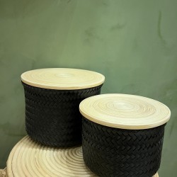 S/2 High Basket   Black