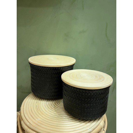 S/2 High Basket   Black