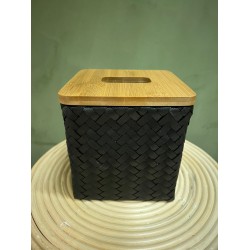 Tissuebox S Basket   black