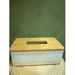 Tissuebox R Basket   white
