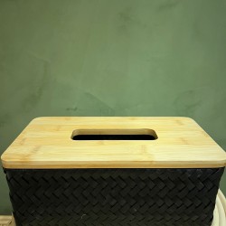 Tissuebox R Basket    black