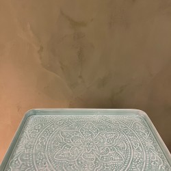 S/2 TRAY   TURQUOISE