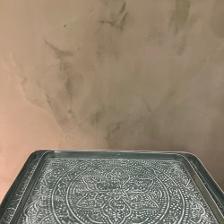 S/2 TRAY W/ LOVE EDGE   GREEN