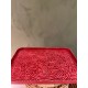 S/2 TRAY W/ LOVE EDGE   RED