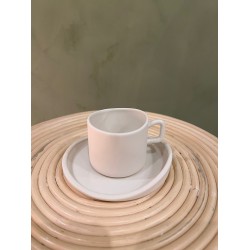Espresso cup w/ saucer S/4   white