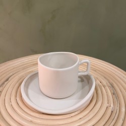 Espresso cup w/ saucer S/4   white