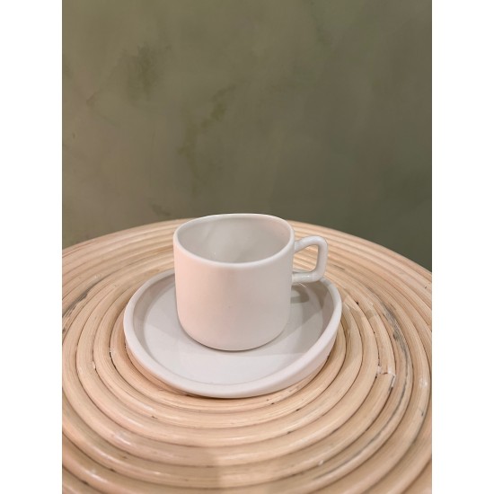 Espresso cup w/ saucer S/4   white