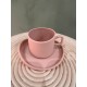 Espresso cup w/ saucer S/4   pink