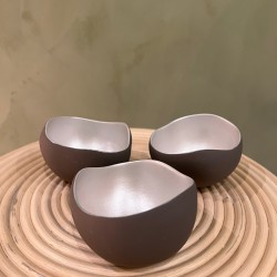 Candle holders S/3   trio pearls