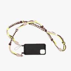 Phone Strap Flou Yellow & Natural Mix 