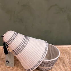 Peace Basket Stitched Black
