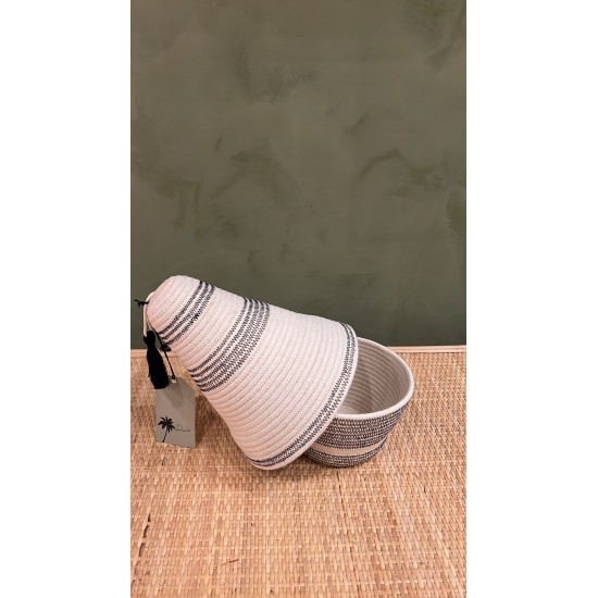 Peace Basket Stitched Black