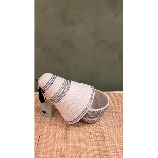 Peace Basket Stitched Black