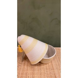 Peace Basket Stitched Yellow
