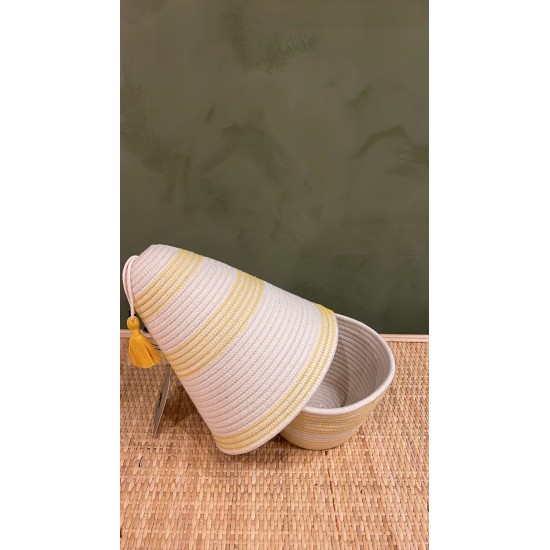 Peace Basket Stitched Yellow