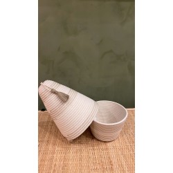 Peace Basket Stitched Jute