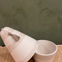 Peace Basket Stitched Jute