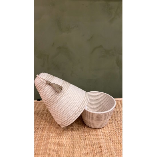 Peace Basket Stitched Jute