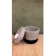 Lidded Cylinder XL Black Liquorice  