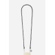 Black silver chain 