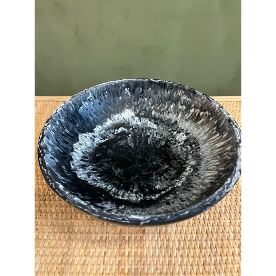 Black Deep Round Bowl  